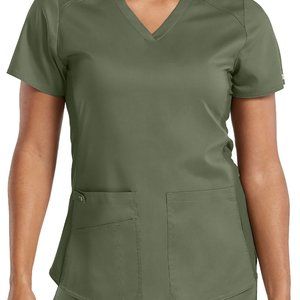 Med Couture Touch Kerri Shirttail Hem V-Neck Top XL & Yoga Cargo Ally Pant Large